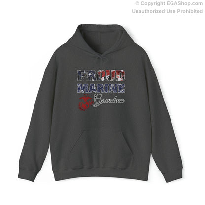 Hoodie Proud Marine Grandma (Your Choice of Colors)