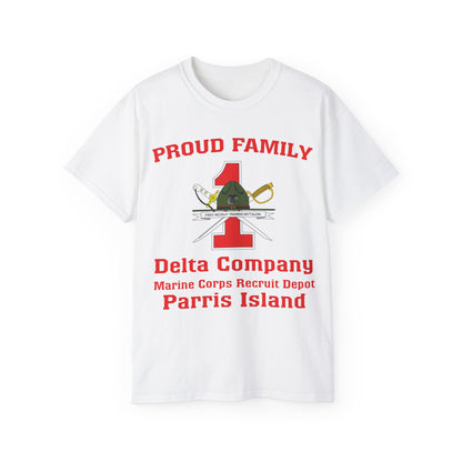 T-Shirt: Delta Co. MCRD Parris Island (1st Battalion Crest)