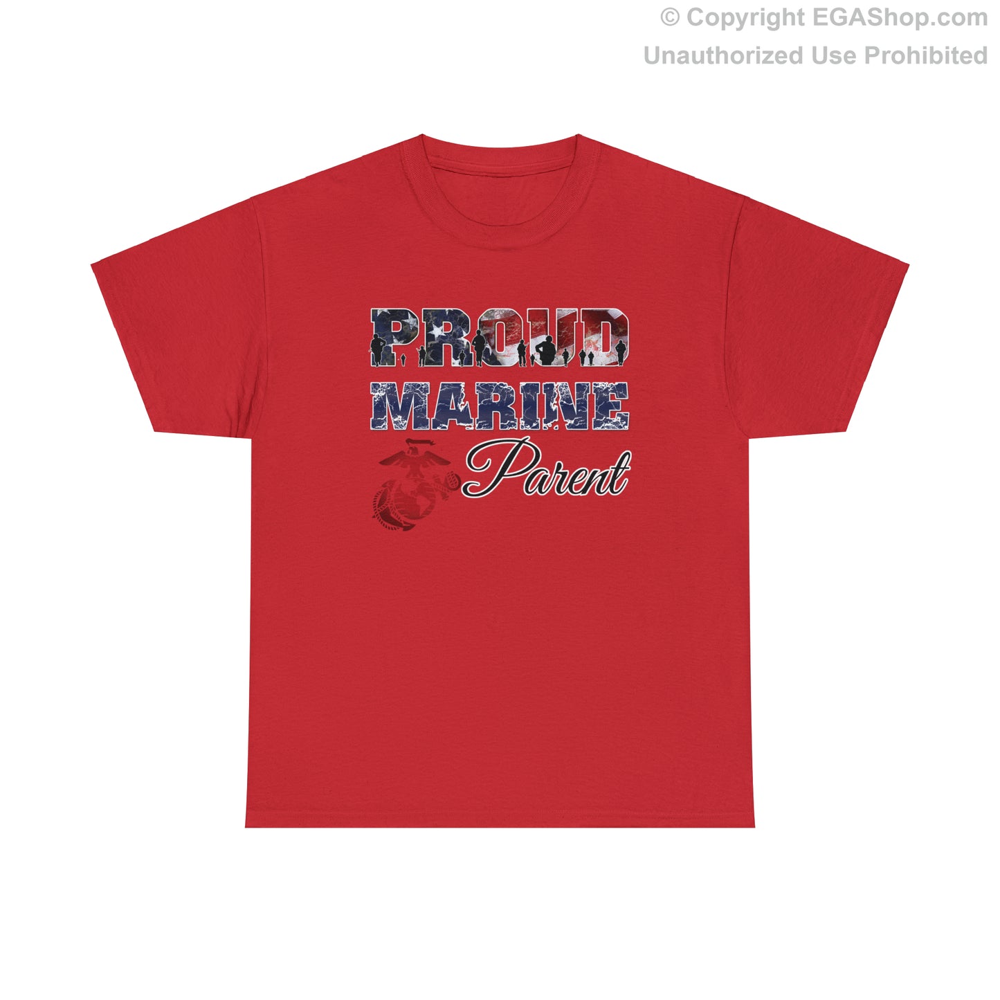 T-Shirt Proud Marine Parent (Your Choice of Colors)