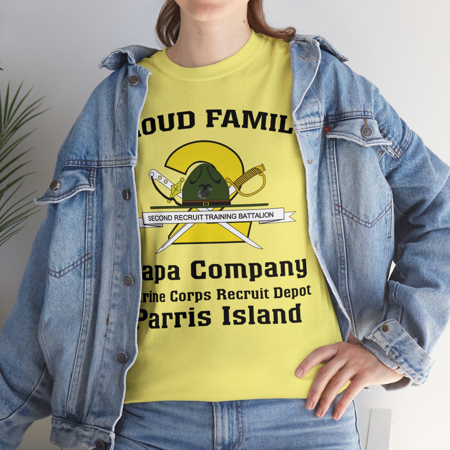 T-Shirt: Papa Co. MCRD Parris Island (2nd Battalion Crest)