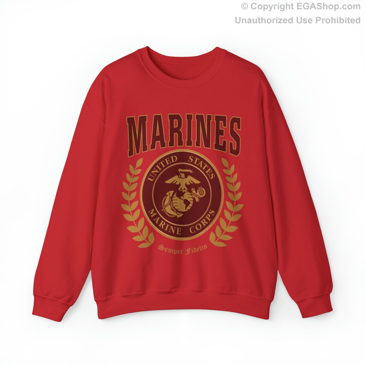 Sweatshirt: Marines Red Seal (Color Choices)