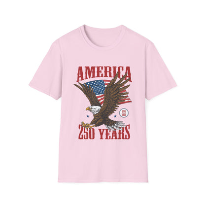 America 250 Years Eagle T-Shirt – Patriotic USA Flag Tee