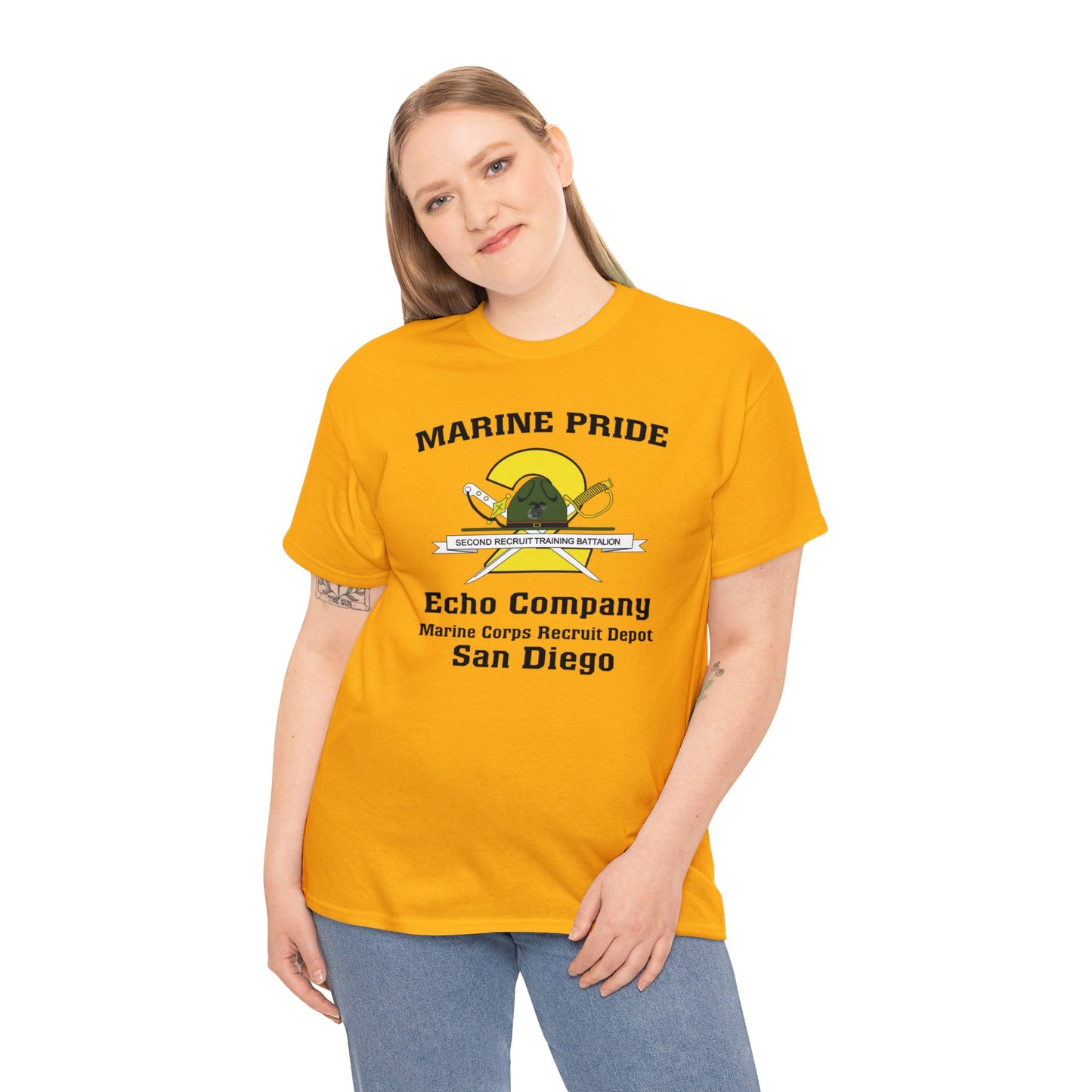 T-Shirt, Adult Heavy Cotton: 2nd Btn Echo San Diego
