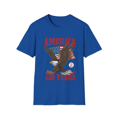 America 250 Years Eagle T-Shirt – Patriotic USA Flag Tee