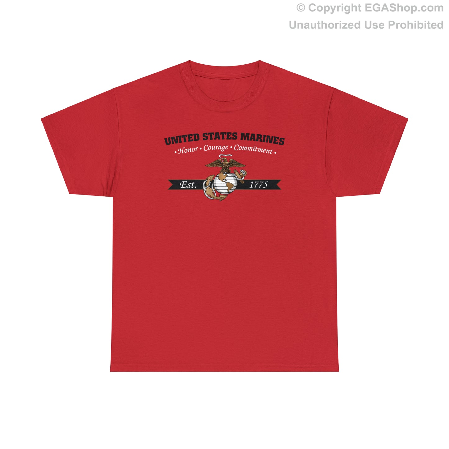 T-Shirt: Honor, Courage, Commitment (Color Choices)