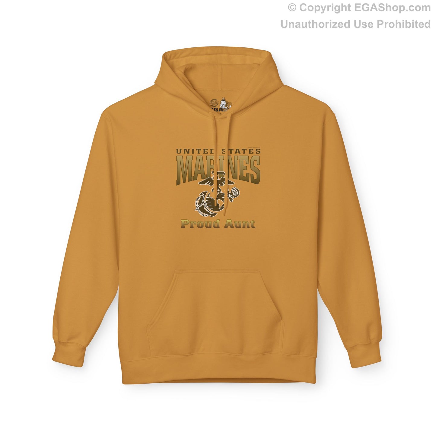 Hoodie Midweight Softstyle: United States Marines Proud Aunt