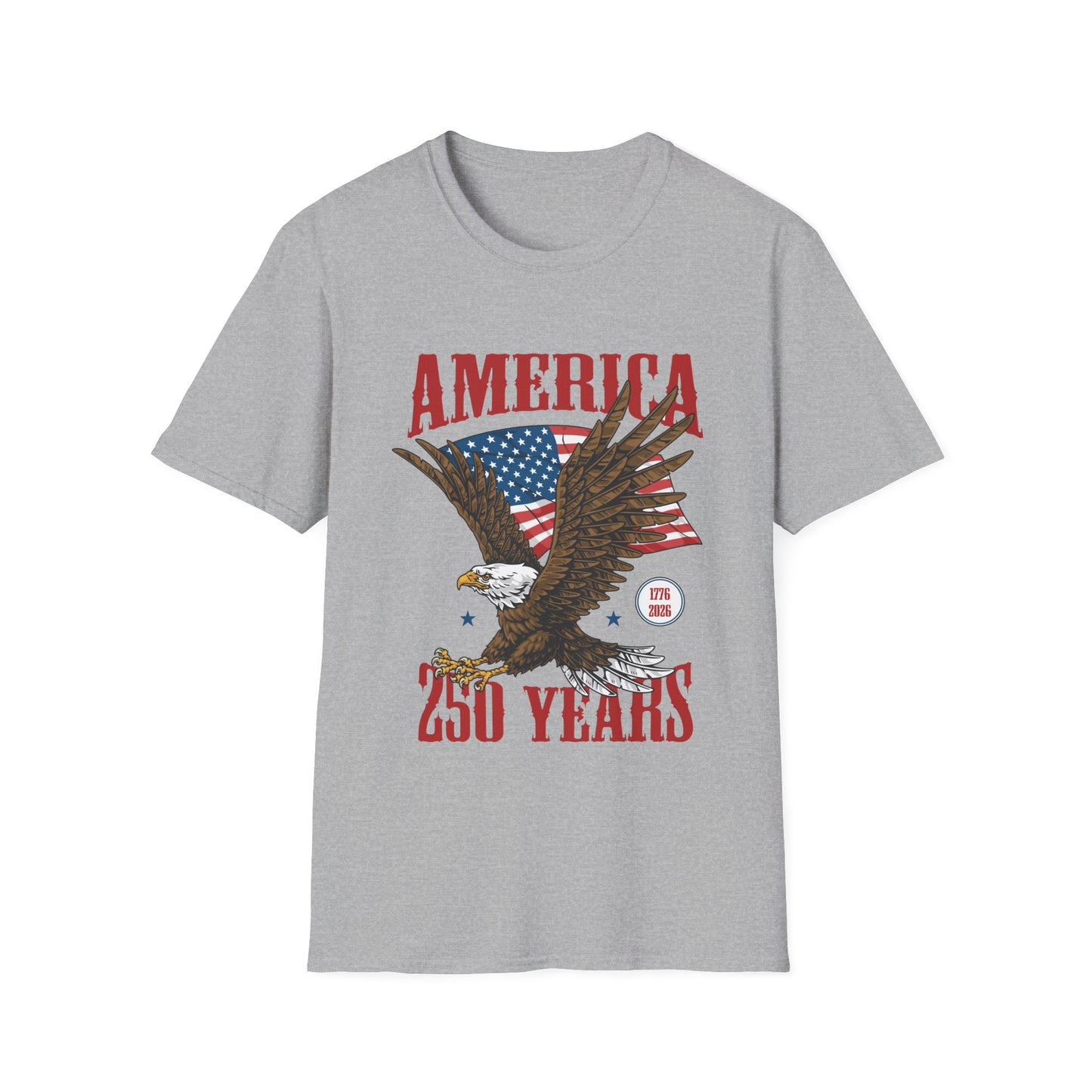 America 250 Years Eagle T-Shirt – Patriotic USA Flag Tee