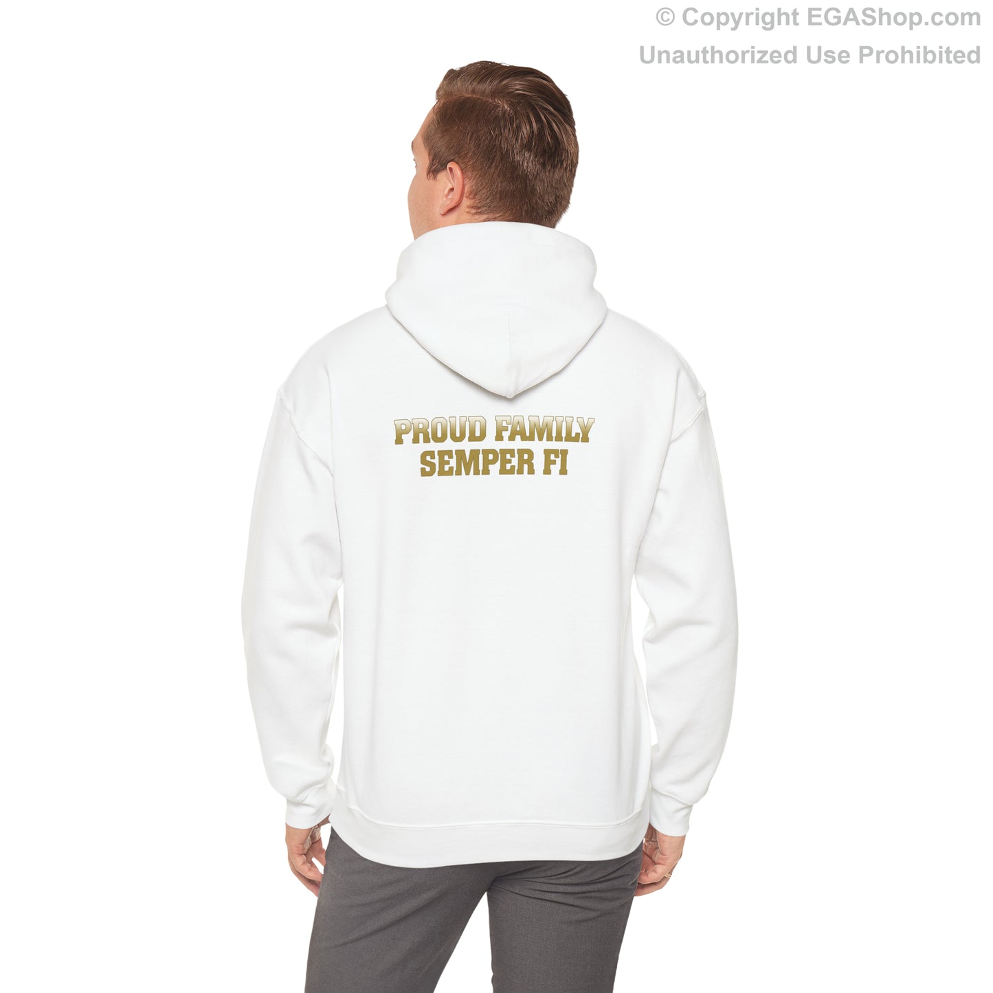 Hoodie: Golf Co. MCRD San Diego (EGA + Back Proud Family)