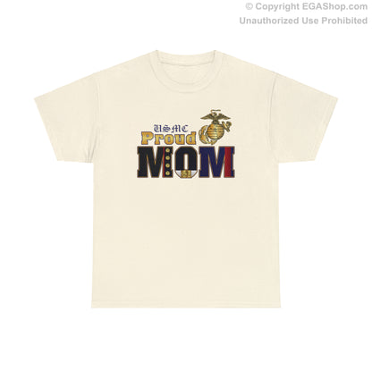 T-Shirt: Dress Blue Proud Mom (Your Choice of Colors)