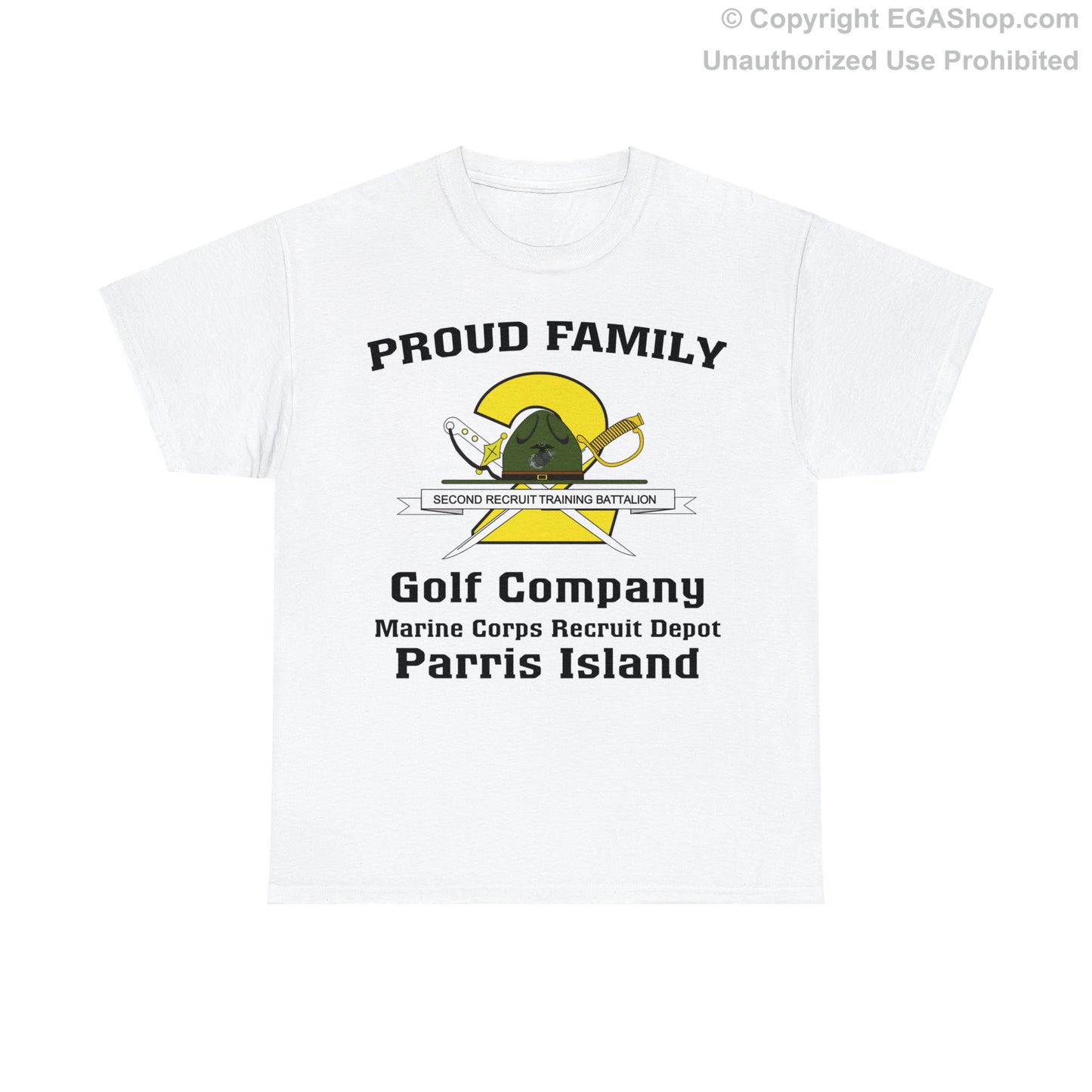 T-Shirt: Golf Co. MCRD Parris Island (2nd Battalion Crest)