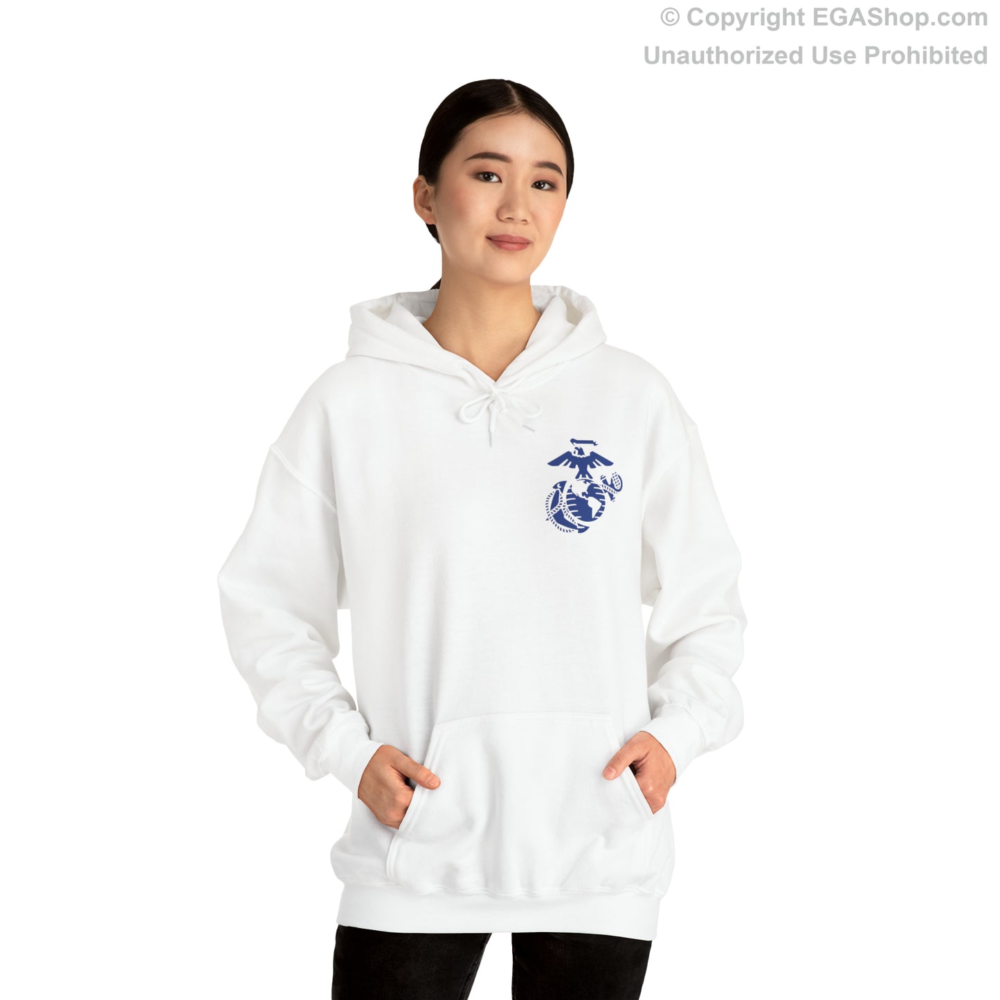 Hoodie: Kilo Co. MCRD San Diego (3rd Battalion Crest on BACK)