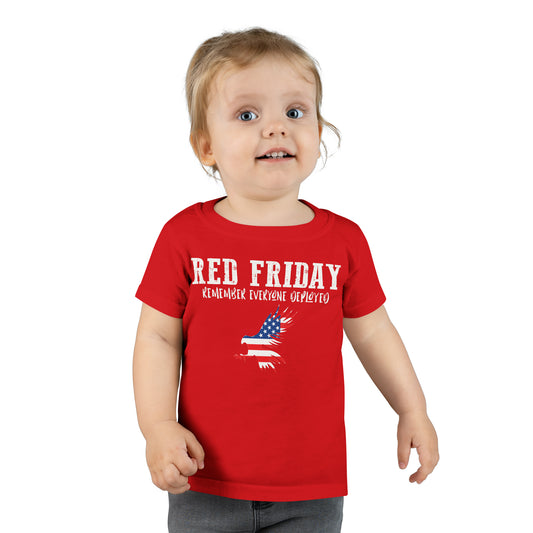 T-Shirt, Toddler: R.E.D. Friday with American Flag Eagle