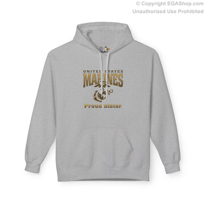 Hoodie Midweight Softstyle: United States Marines Proud Sister