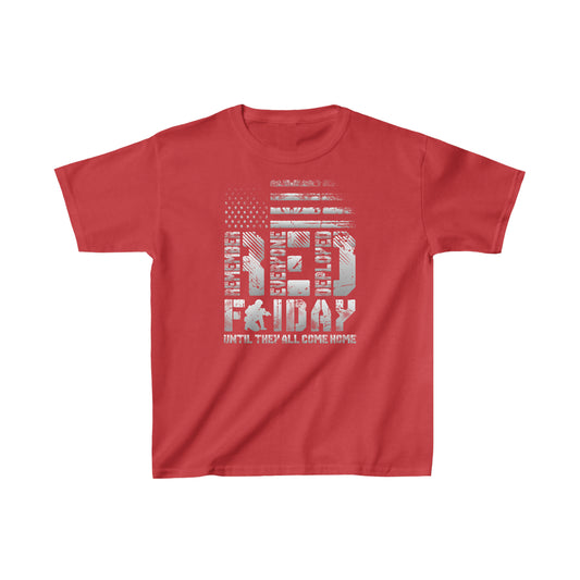 T-Shirt, Youth: Red Friday with Kneeling Service Member