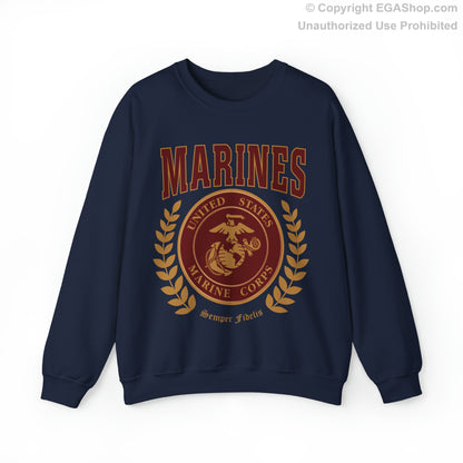 Sweatshirt: Marines Red Seal (Color Choices)