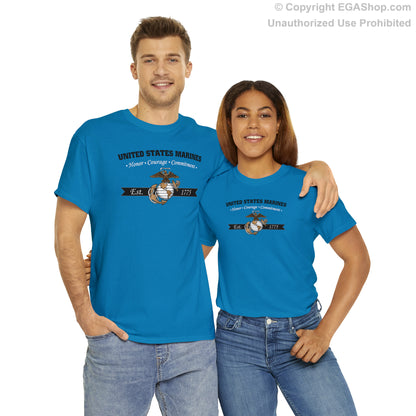 T-Shirt: Honor, Courage, Commitment (Color Choices)