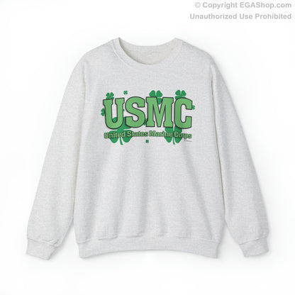 Sweatshirt: USMC Shamrocks
