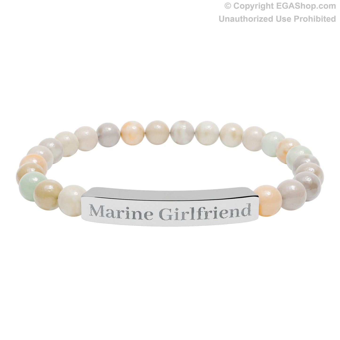 Marine Girlfriend Natural Stone Bead Bracelet