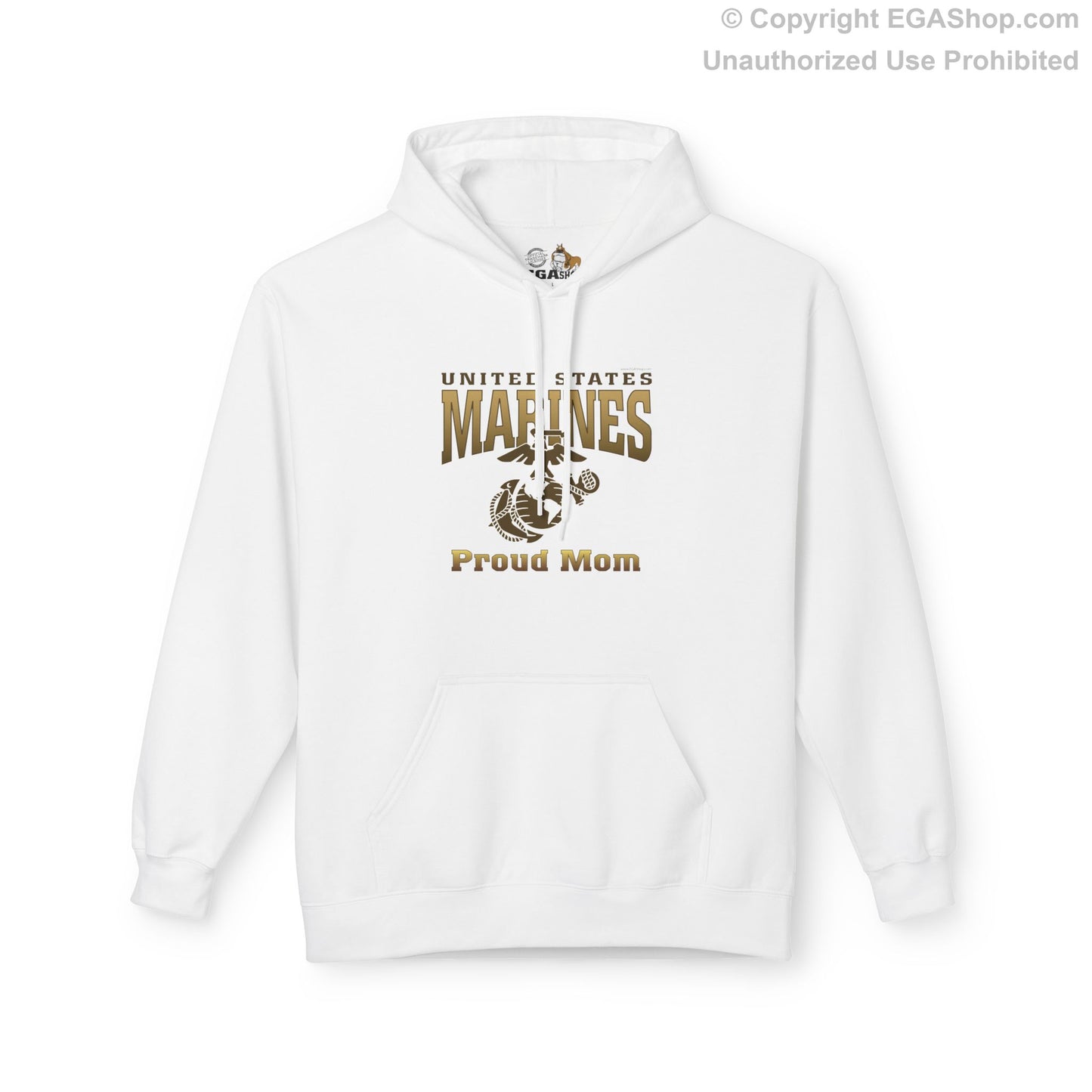 Hoodie Midweight Softstyle: United States Marines Proud Mom