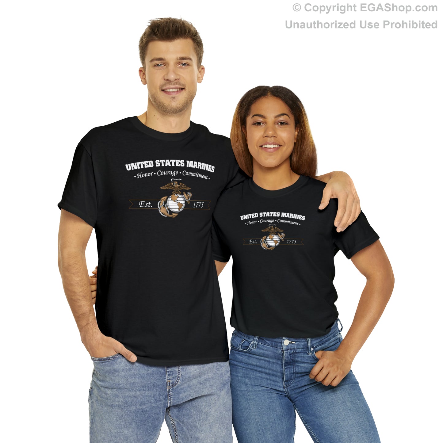 T-Shirt: Honor, Courage, Commitment (Color Choices)