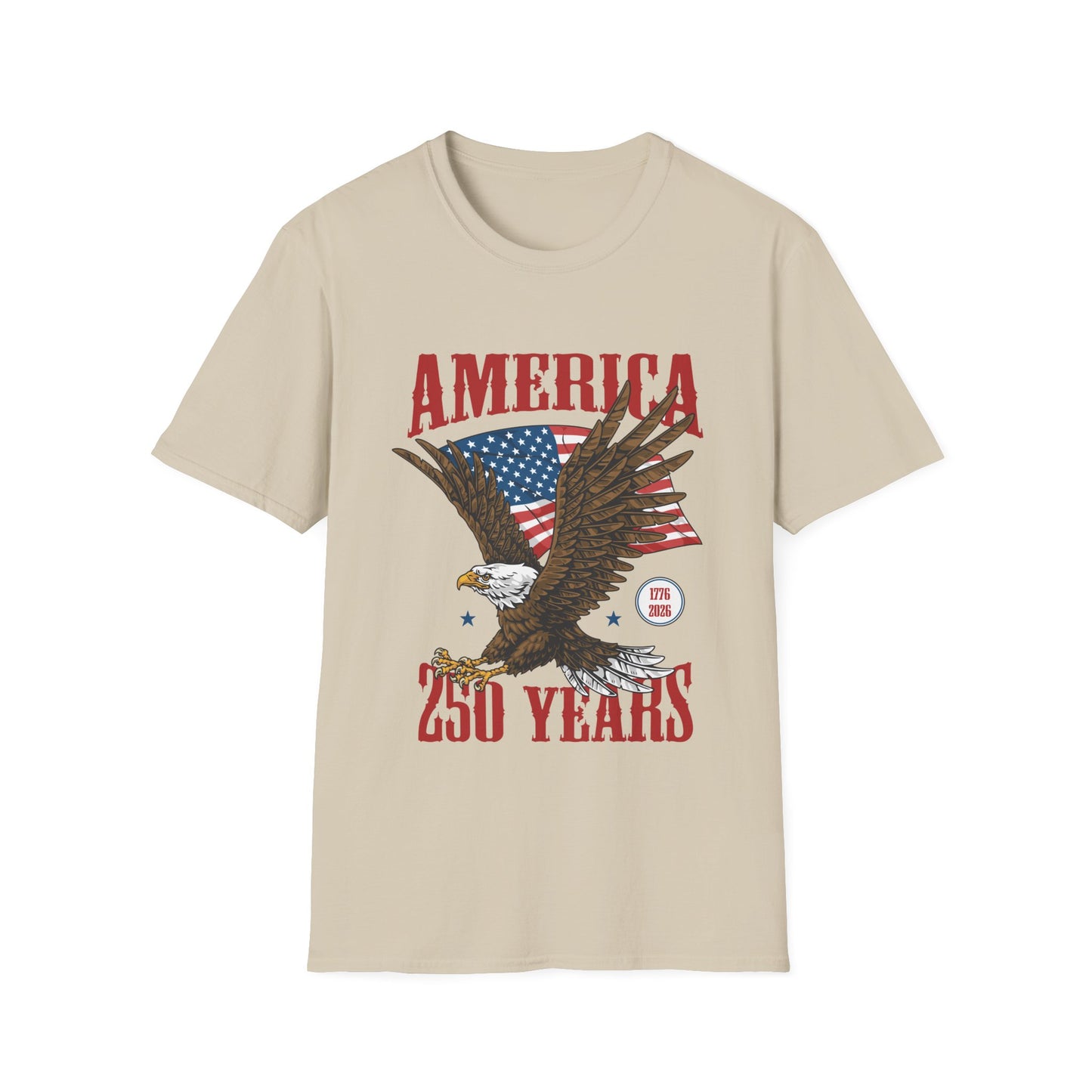 America 250 Years Eagle T-Shirt – Patriotic USA Flag Tee
