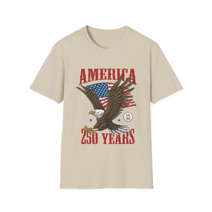 America 250 Years Eagle T-Shirt – Patriotic USA Flag Tee