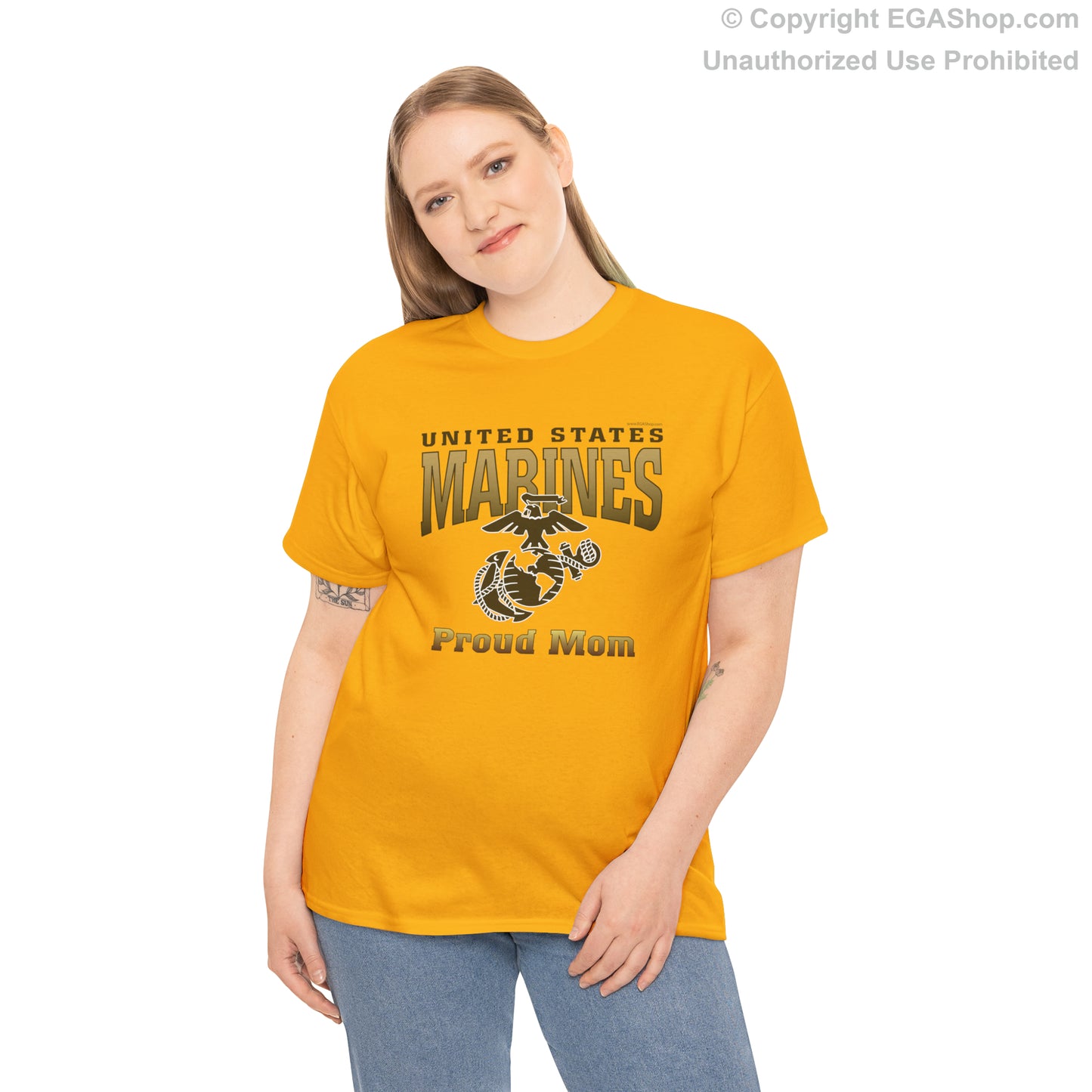 T-Shirt: United States Marines Proud Mom