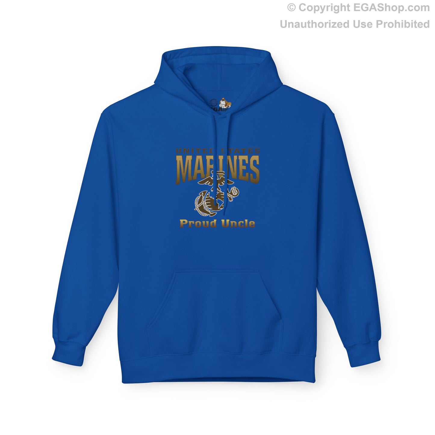 Hoodie Midweight Softstyle: United States Marines Proud Uncle