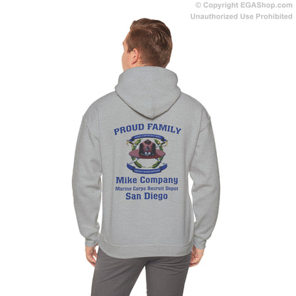 Hoodie: Mike Co. MCRD San Diego (3rd Battalion Crest on BACK)