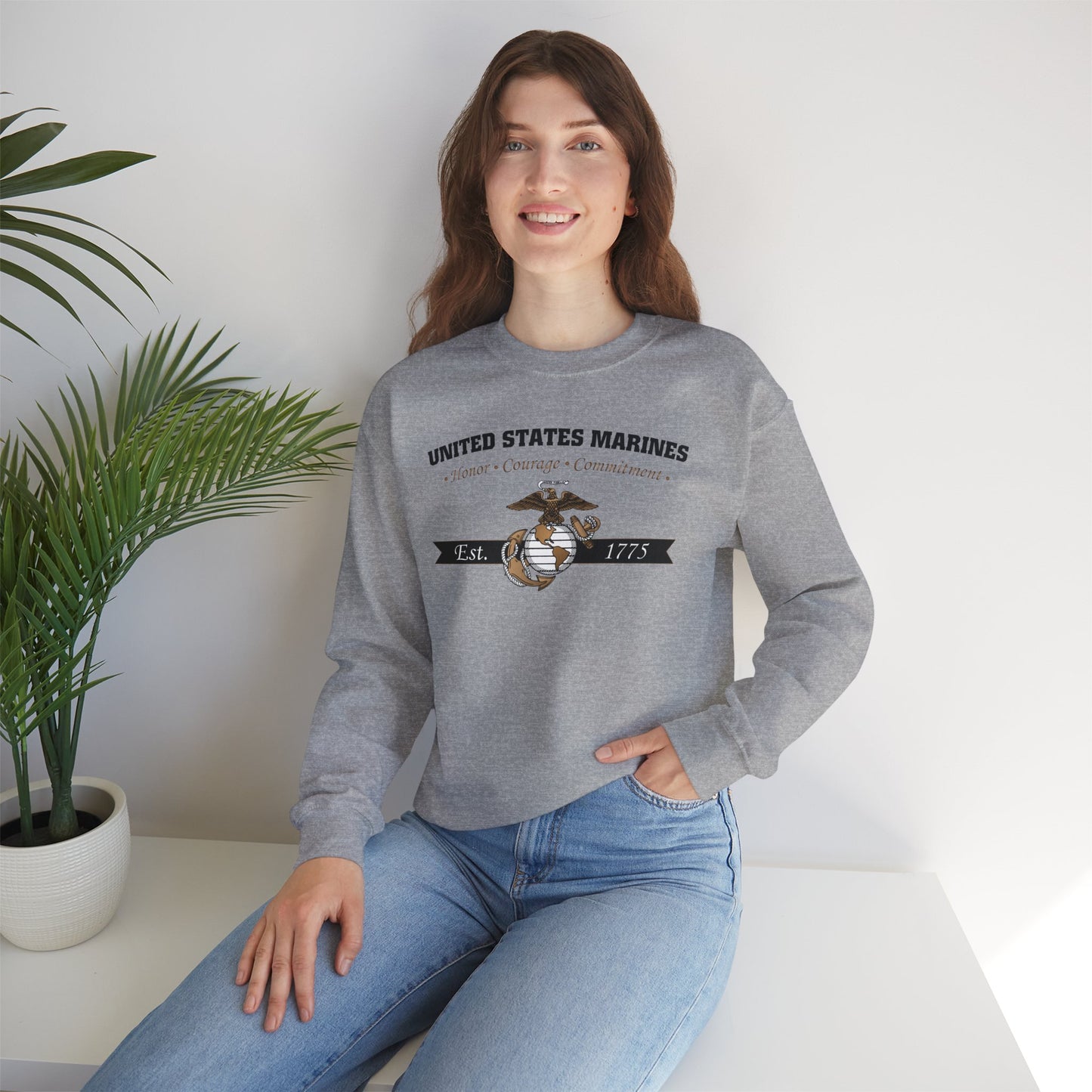 Sweatshirt: Honor, Courage, Commitment (Color Choices)