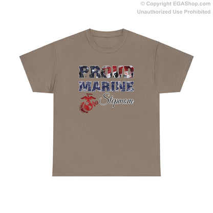 T-Shirt Proud Marine Stepmom (Your Choice of Colors)