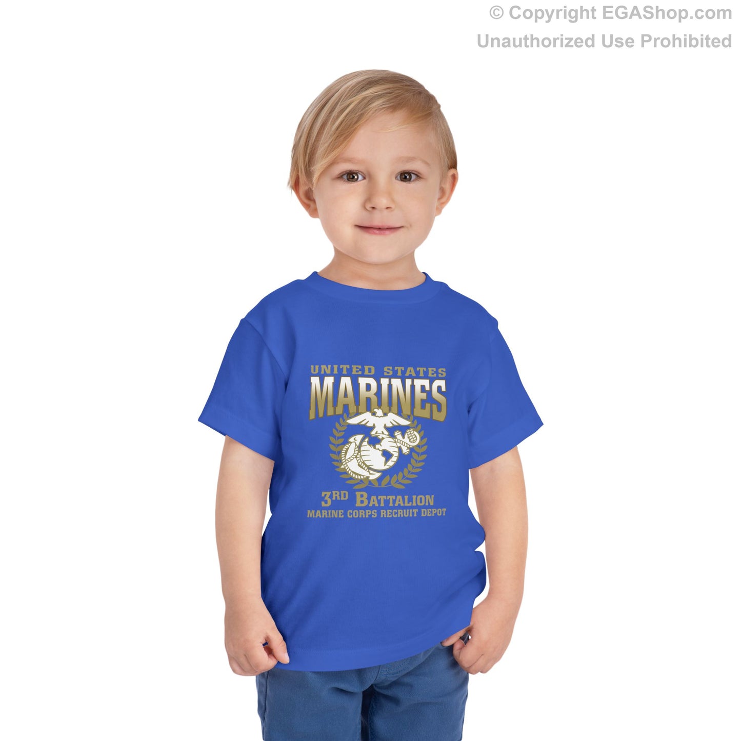 T-Shirt Toddler: 3rd Recruit Battalion (Royal Blue or Navy)