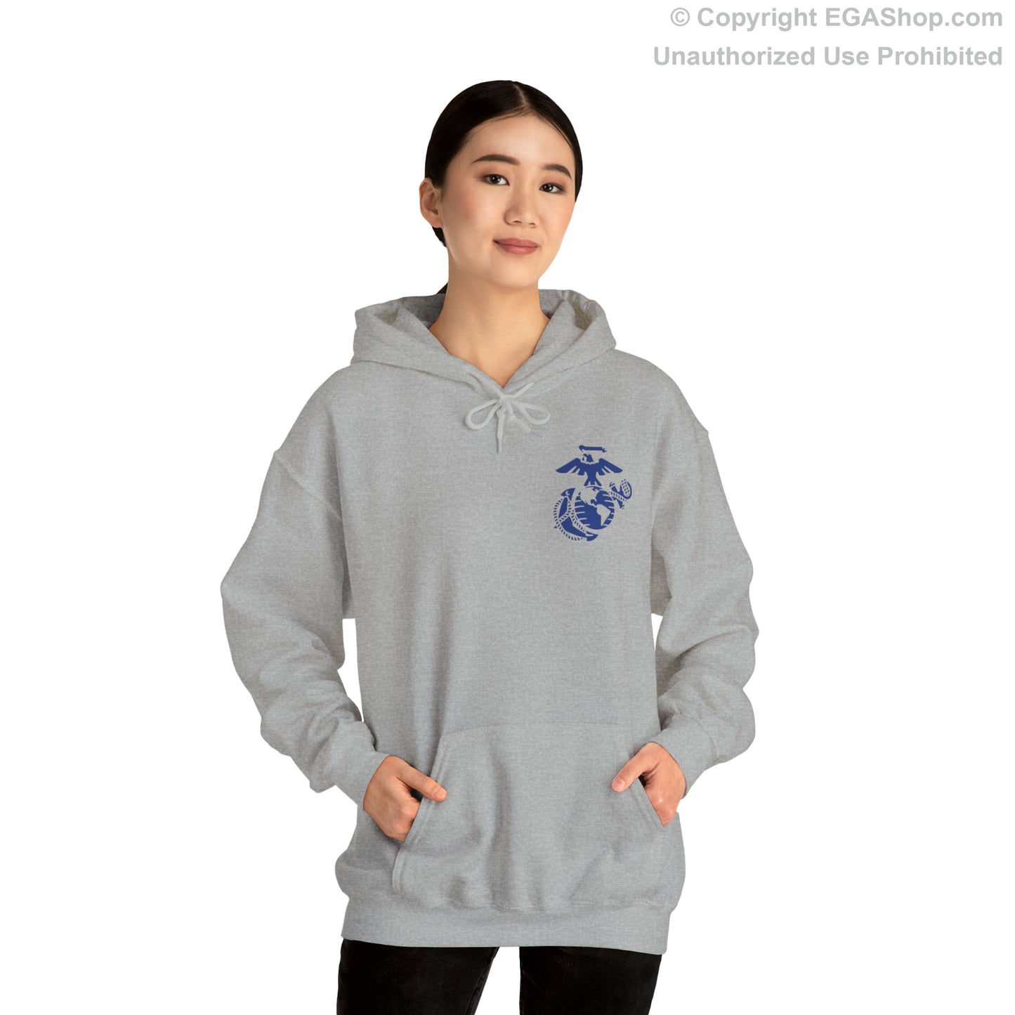 Hoodie: Mike Co. MCRD San Diego (3rd Battalion Crest on BACK)