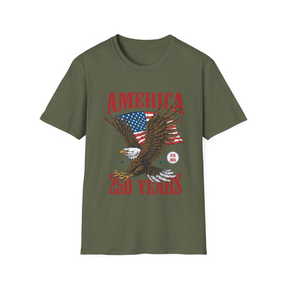 America 250 Years Eagle T-Shirt – Patriotic USA Flag Tee