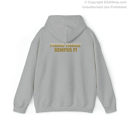 Hoodie: Golf Co. MCRD Parris Island (EGA + Back Proud Family)