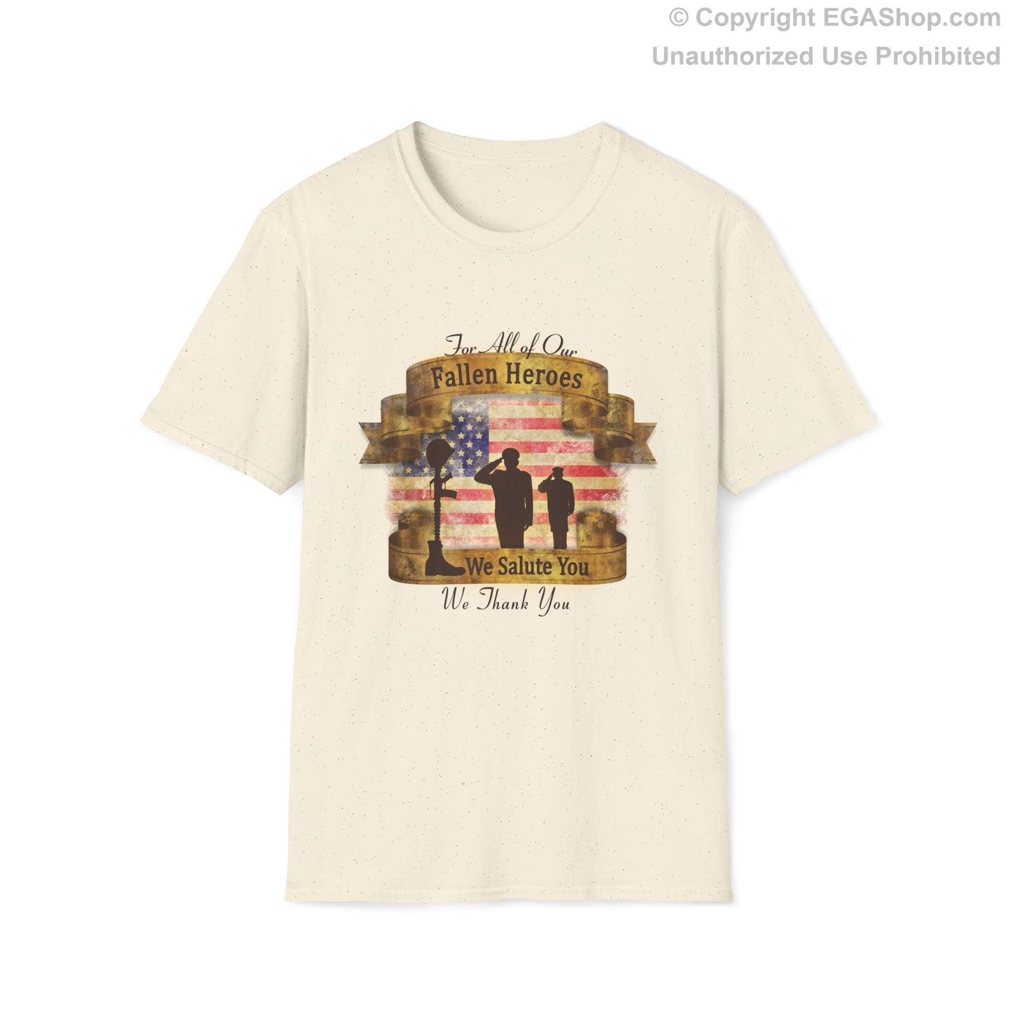 Fallen Heroes Memorial T-Shirt — 'We Salute You' Patriotic Tribute