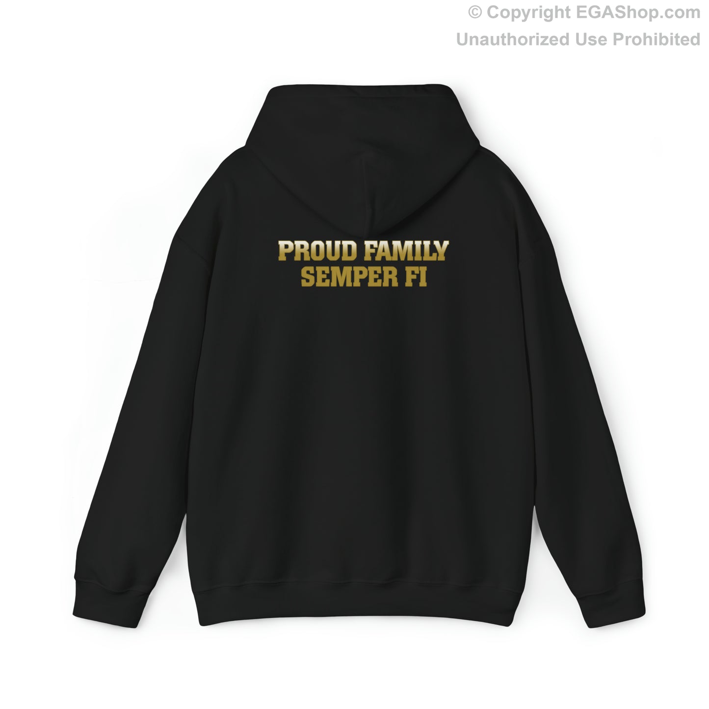 Hoodie: Delta Co. MCRD San Diego (EGA + Back Proud Family)