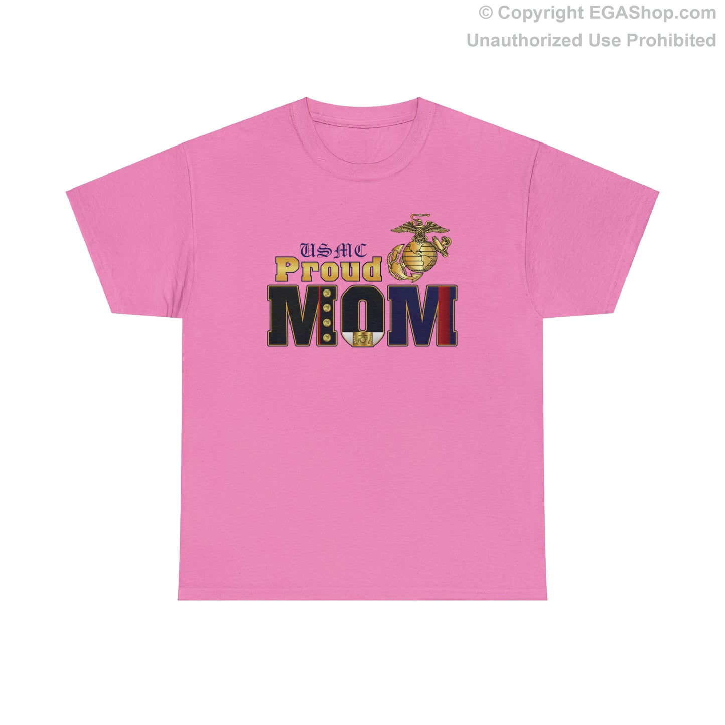 T-Shirt: Dress Blue Proud Mom (Your Choice of Colors)