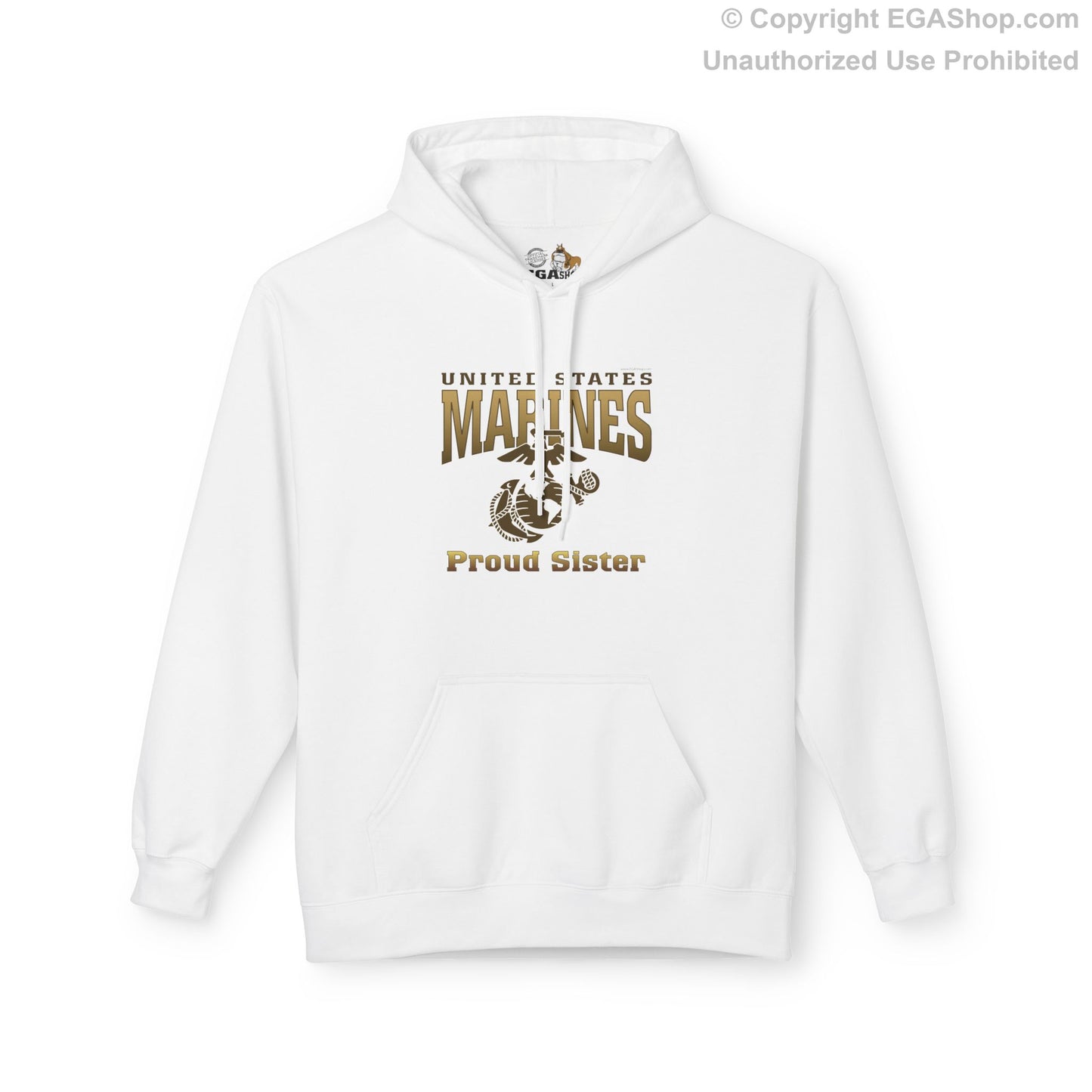 Hoodie Midweight Softstyle: United States Marines Proud Sister