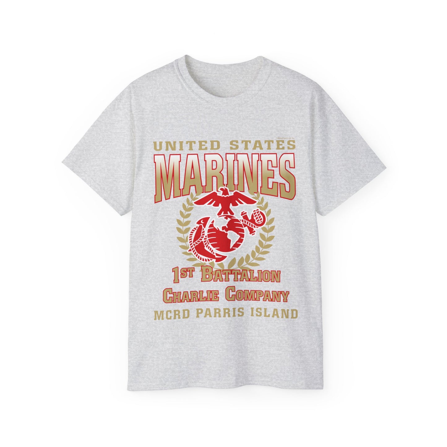 T-Shirt: Charlie Co. MCRD Parris Island (EGA, Blank Back)