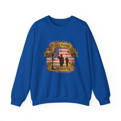 Fallen Heroes Salute Crewneck Sweatshirt