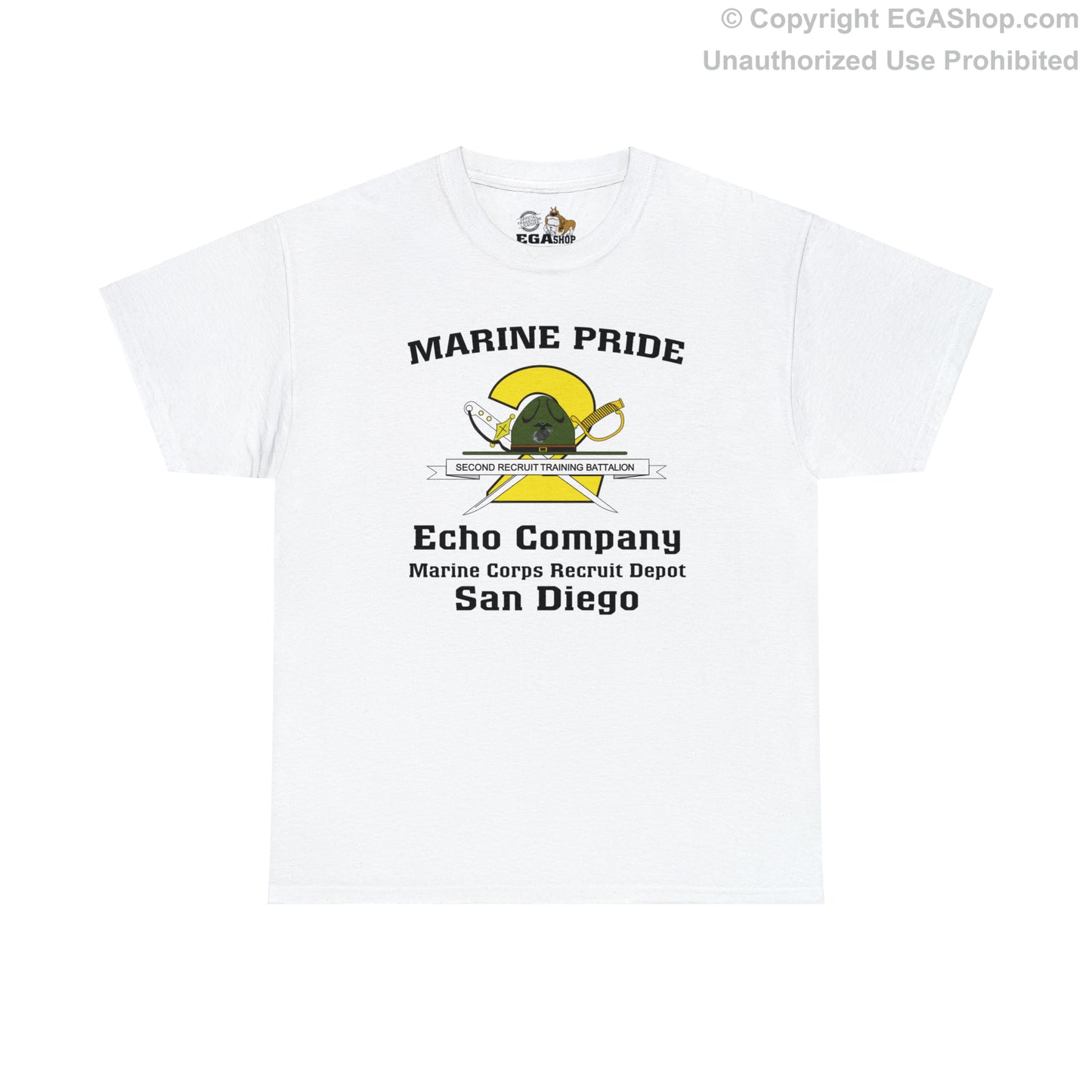T-Shirt, Adult Heavy Cotton: 2nd Btn Echo San Diego