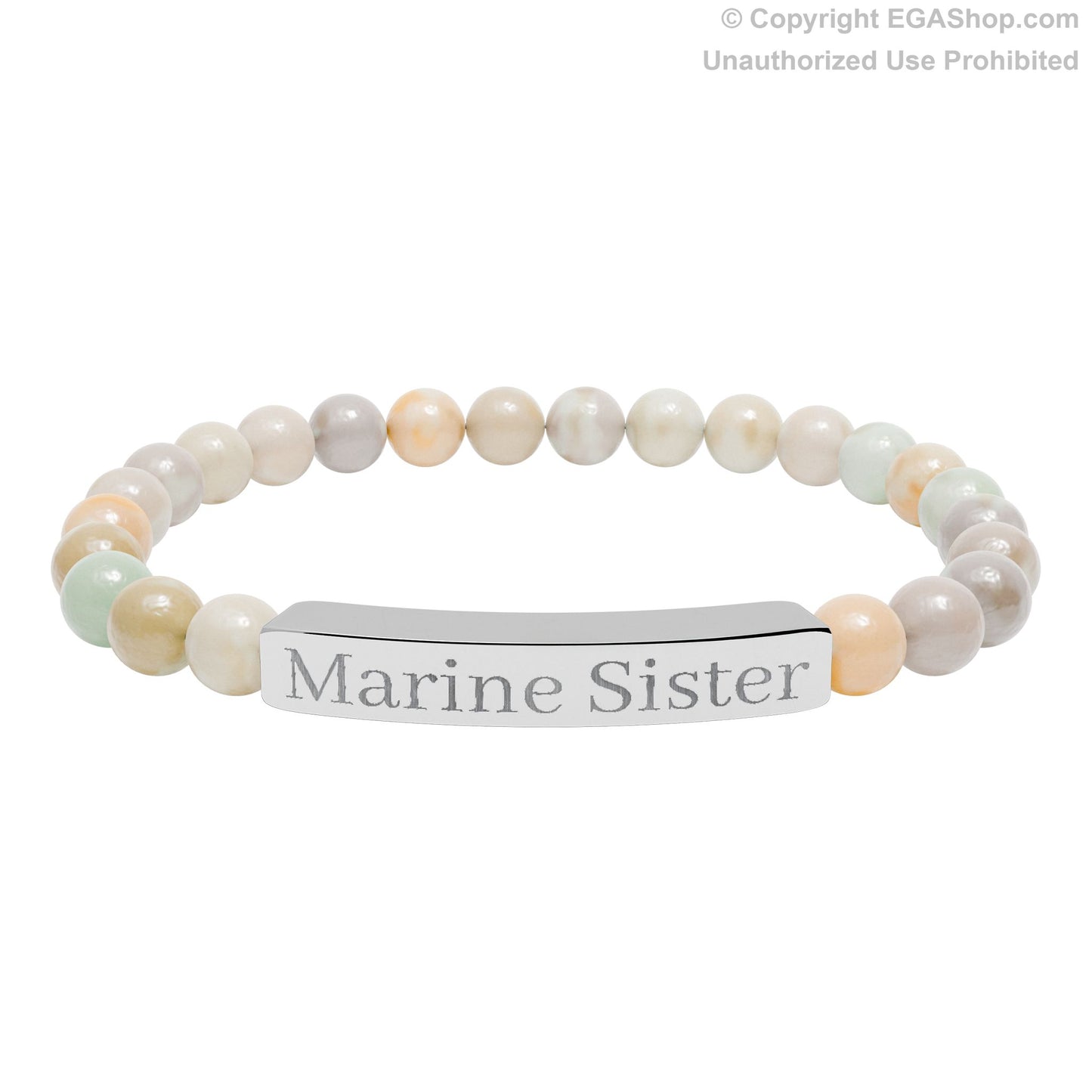 Marine Sister Natural Stone Bead Bracelet