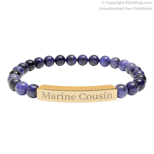 Marine Cousin Natural Stone Bead Bracelet