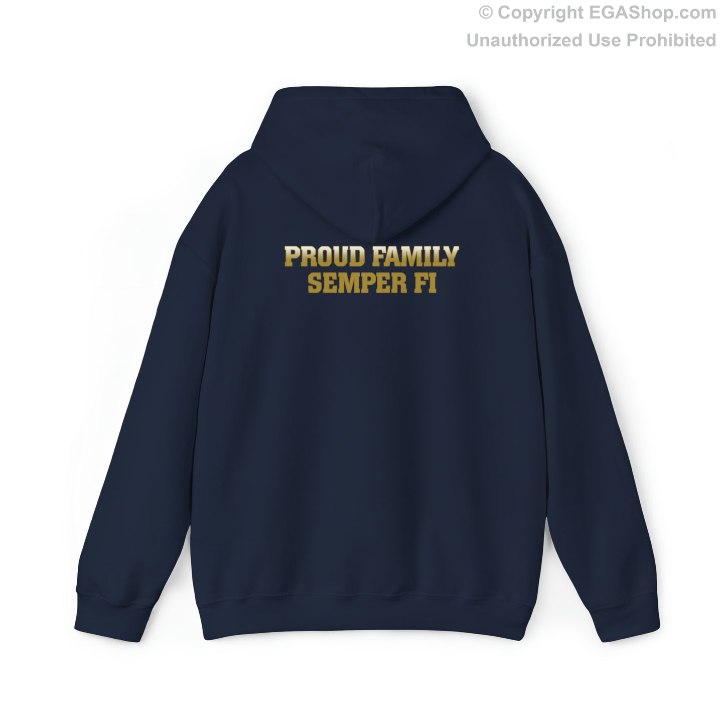 Hoodie: Mike Co. MCRD San Diego (EGA + Back Proud Family)