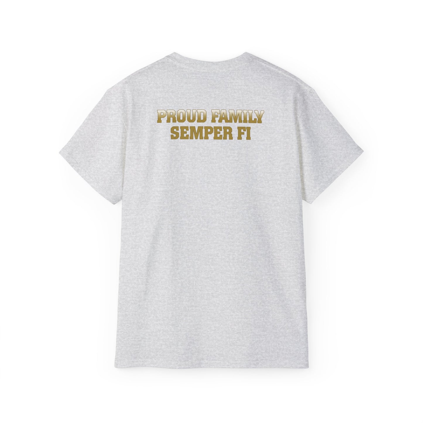 T-Shirt: Delta Co. MCRD Parris Island (EGA + Back Proud Family)