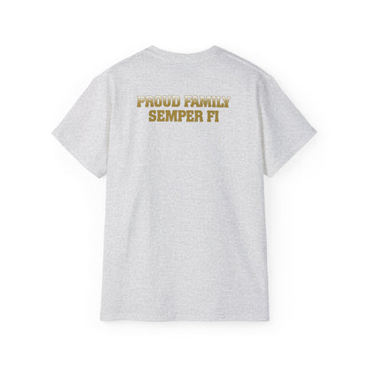 T-Shirt: Delta Co. MCRD Parris Island (EGA + Back Proud Family)