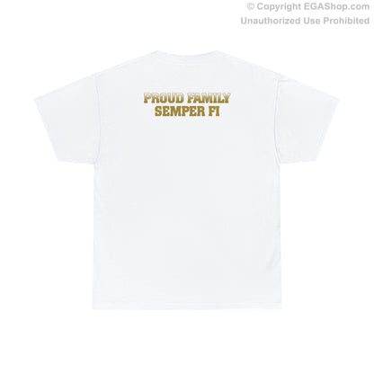 T-Shirt: Fox Co. MCRD San Diego (EGA + Back Proud Family)