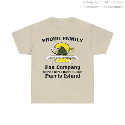 T-Shirt: Fox Co. MCRD Parris Island (2nd Battalion Crest)