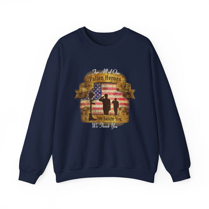 Fallen Heroes Salute Crewneck Sweatshirt